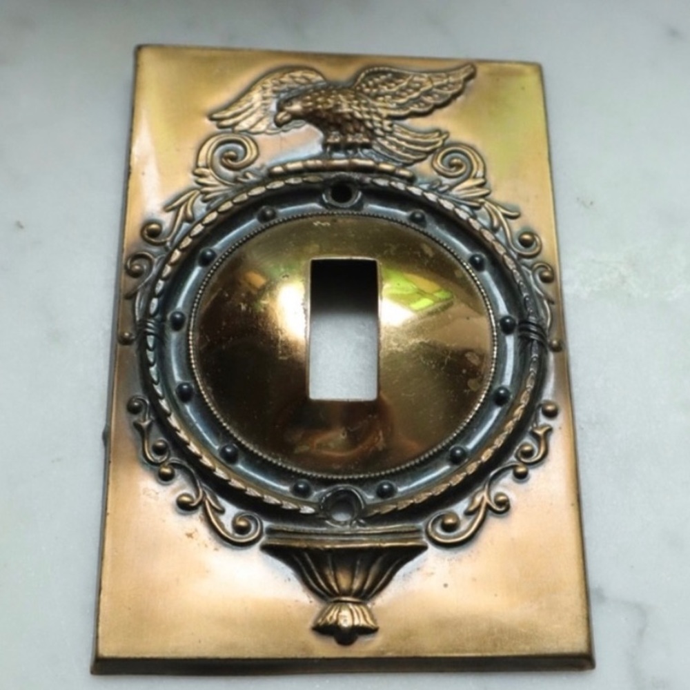 Vintage eagle light switch cover